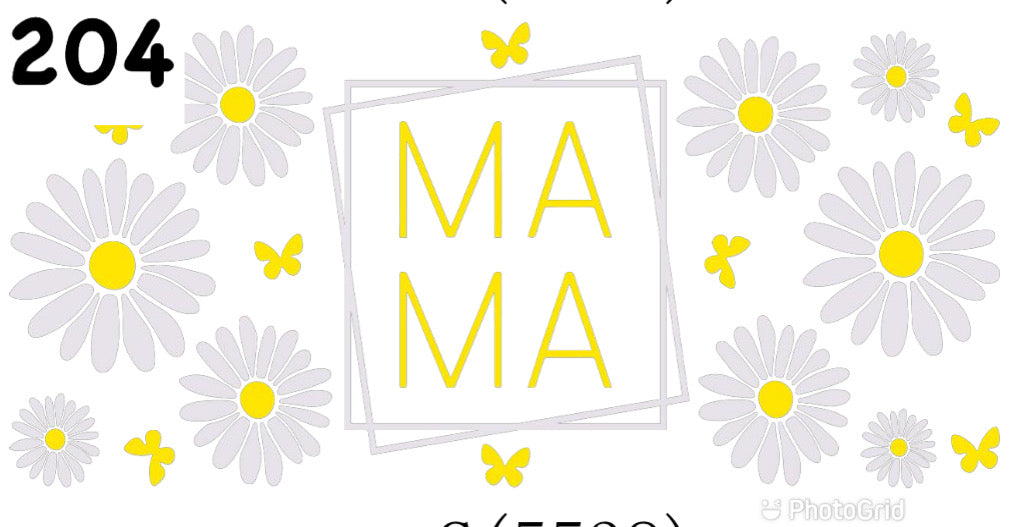 204 Mom Daisy Flower 16oz Wrap