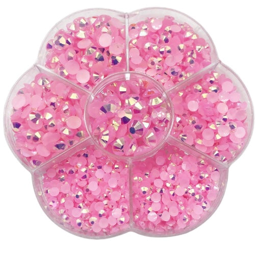 Light Rose Rhinestones Set