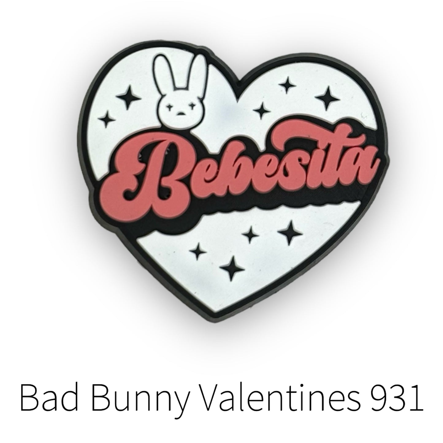 Bunny Valentines Shoe Charms