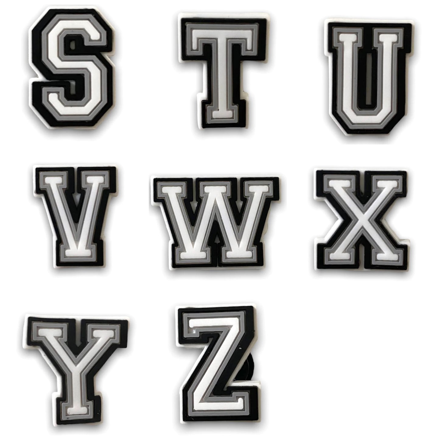Alphabet Croc Charms