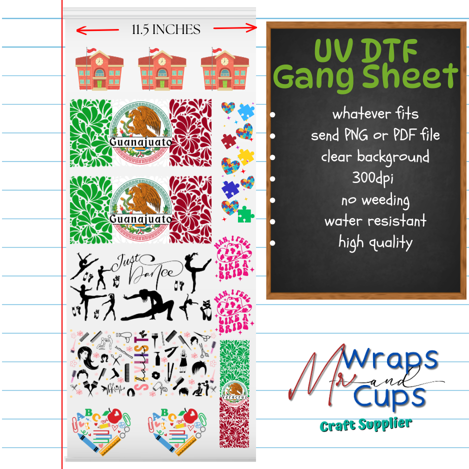 UV DTF Gang Sheet