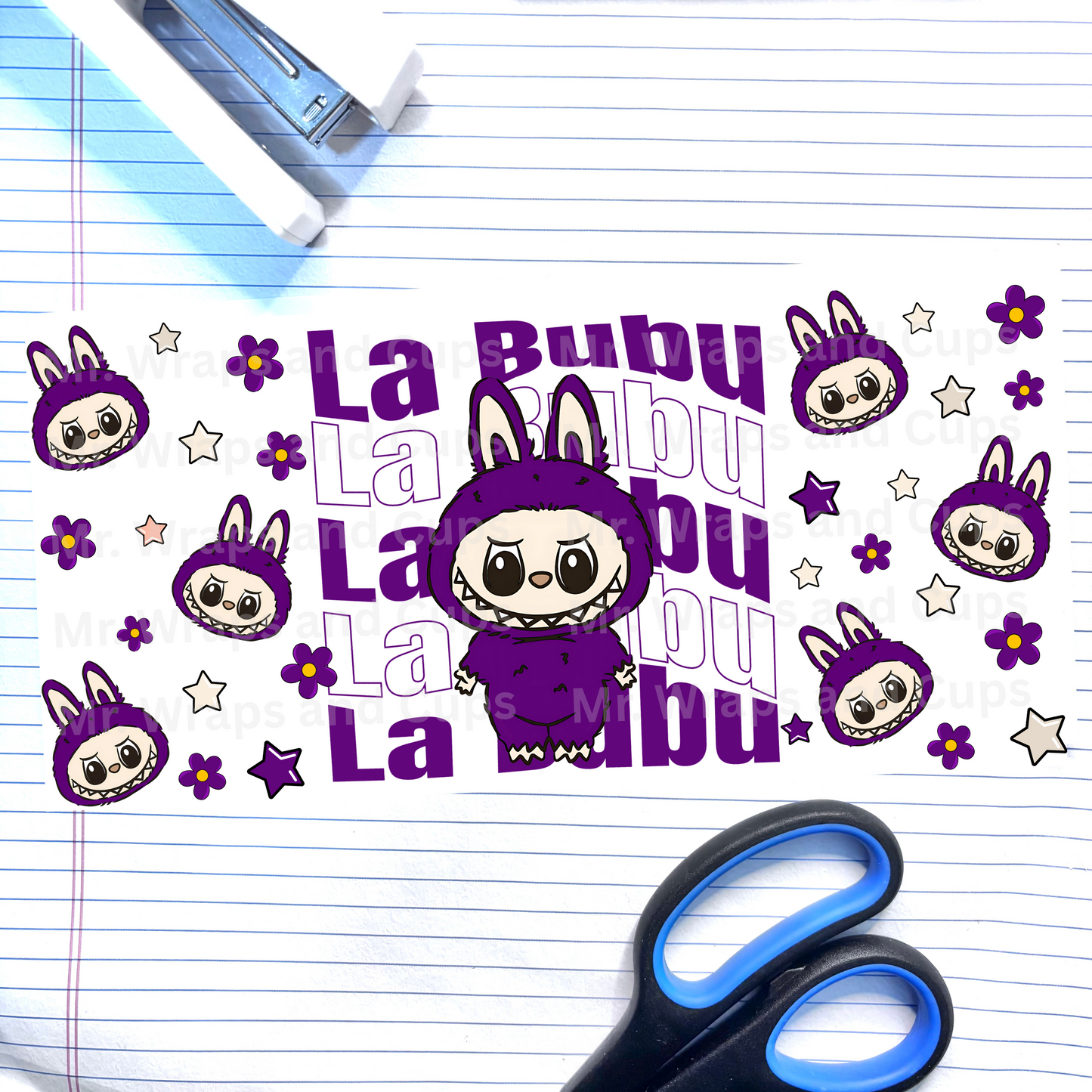 566 Purple Labubu 16oz Wrap