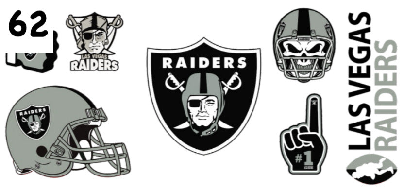 062 Raiders Football UV DTF Wrap