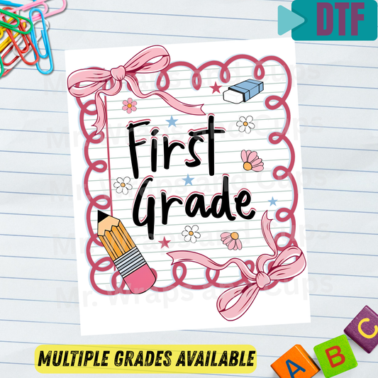 P 075 DTF B2S Pink School Paper