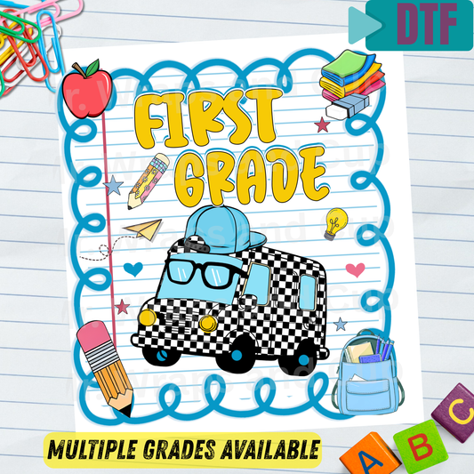 P 078 DTF B2S Blue School Paper