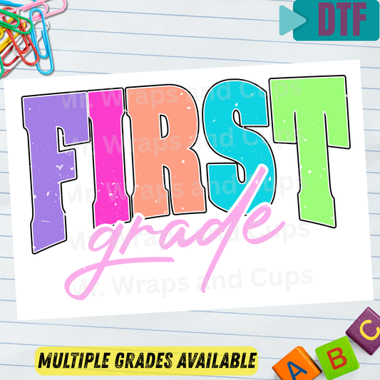 P 086 DTF B2S School Grade Words