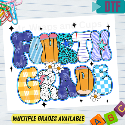 P 088 DTF B2S Blue School Grade