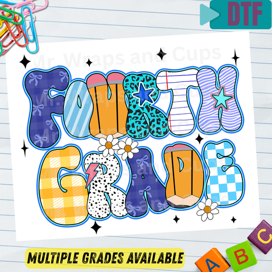 P 088 DTF B2S Blue School Grade