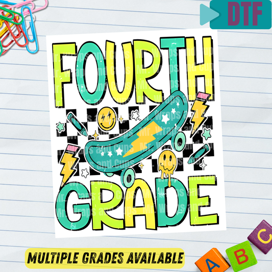 P 090 DTF B2S School Skateboard