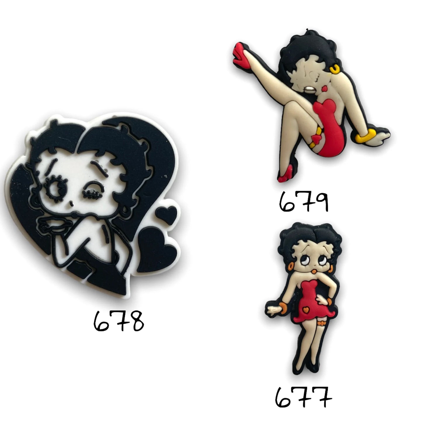 Betty Boop Silicone Charm