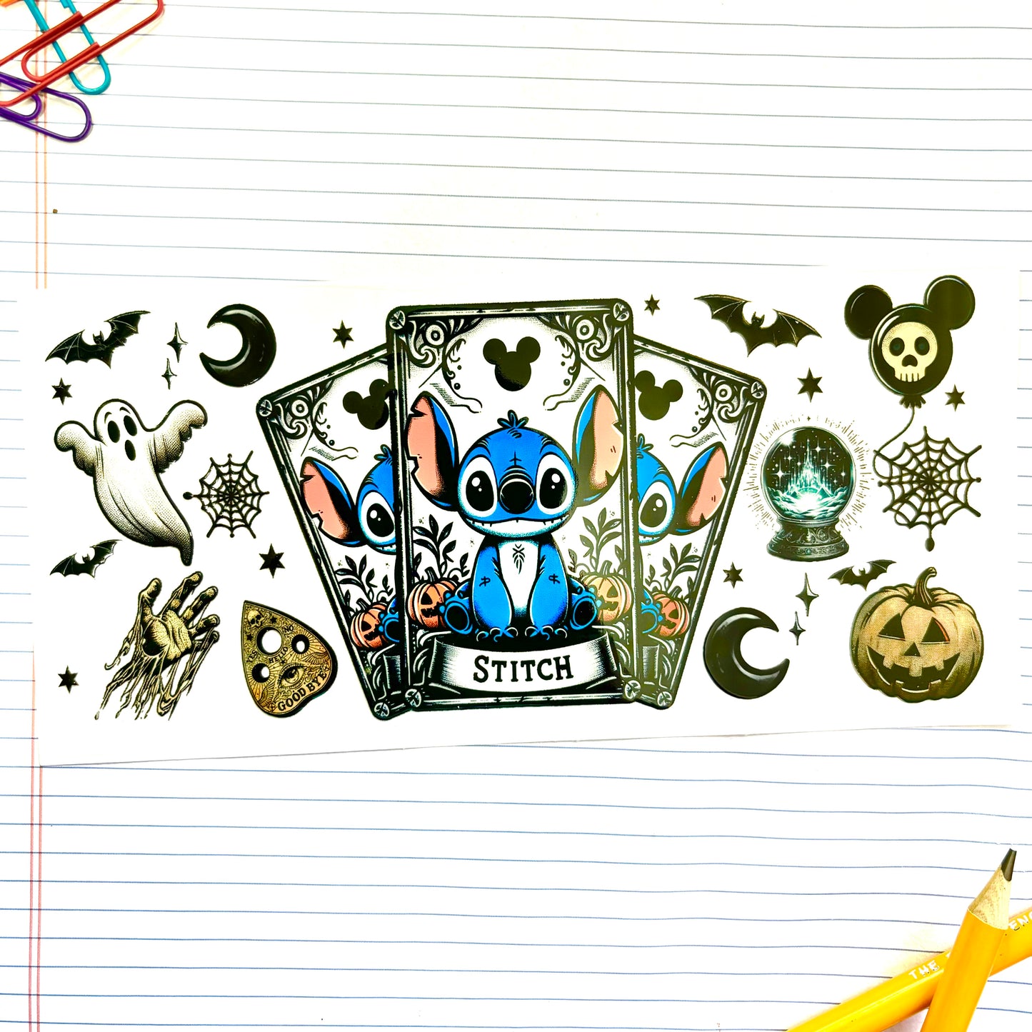 393 Stitch Card Halloween Wrap