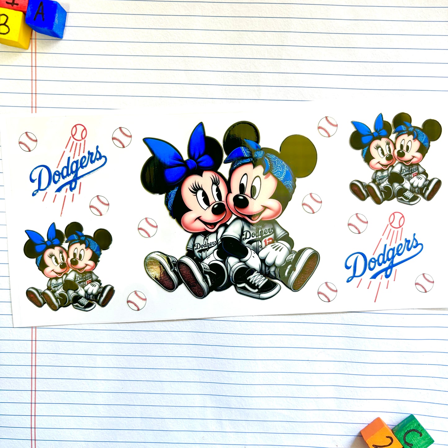 366 Mouse Dodger Baseball Cup Wrap