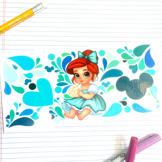 431 Baby Ariel Mermaid Wrap