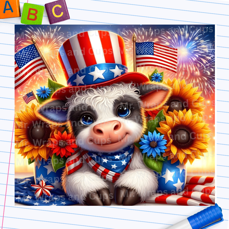 P 036 USA Baby Cow 20oz Wrap