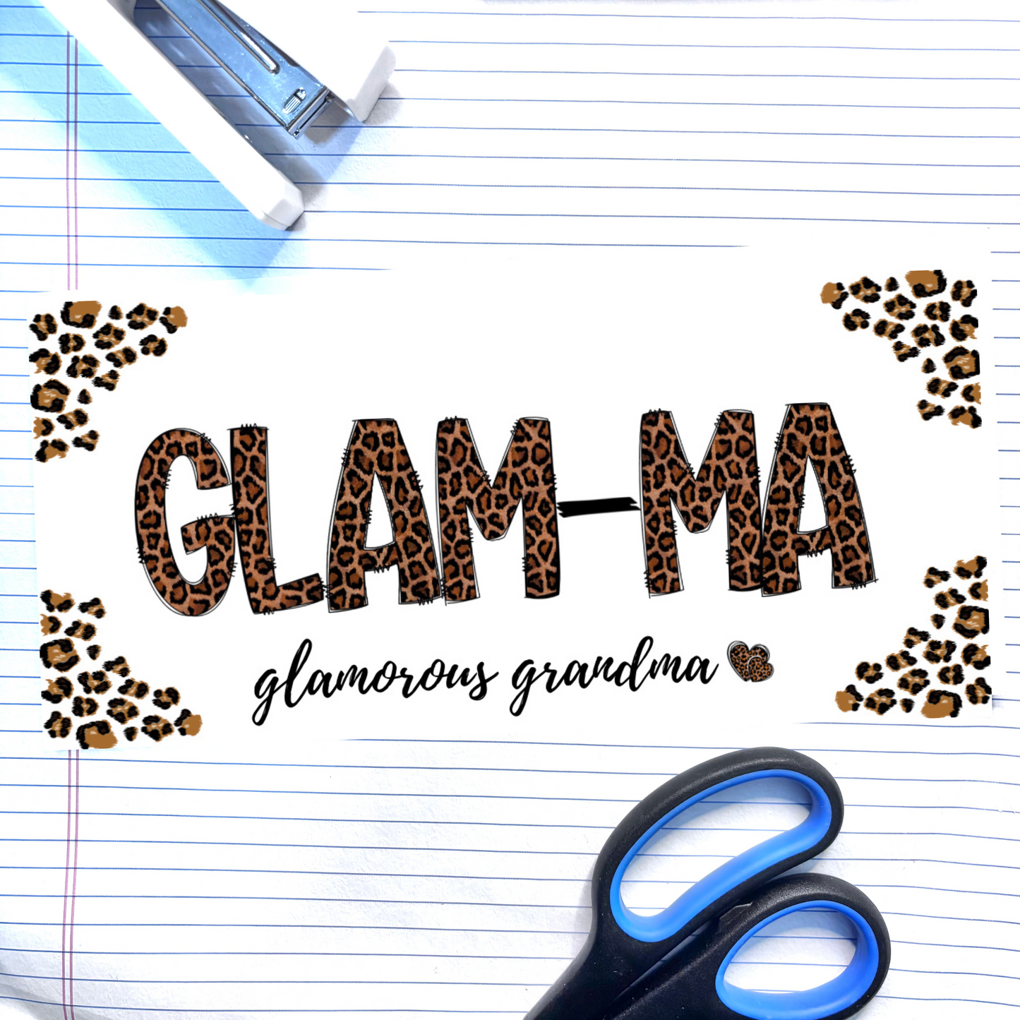 P 563 Glam-Ma Leopard 16oz Wrap