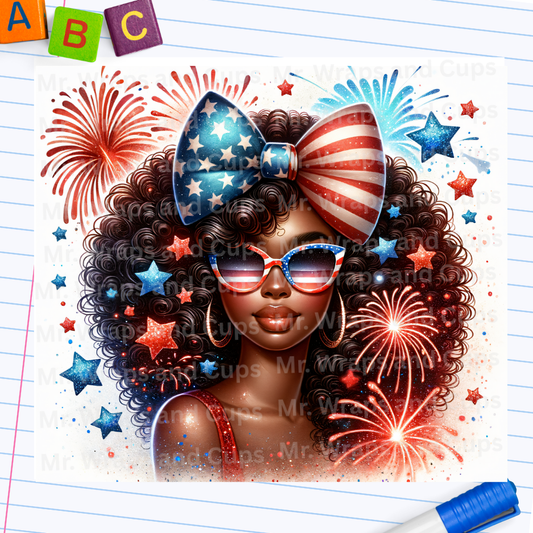 P 039 American Afro Pride 20oz Wrap