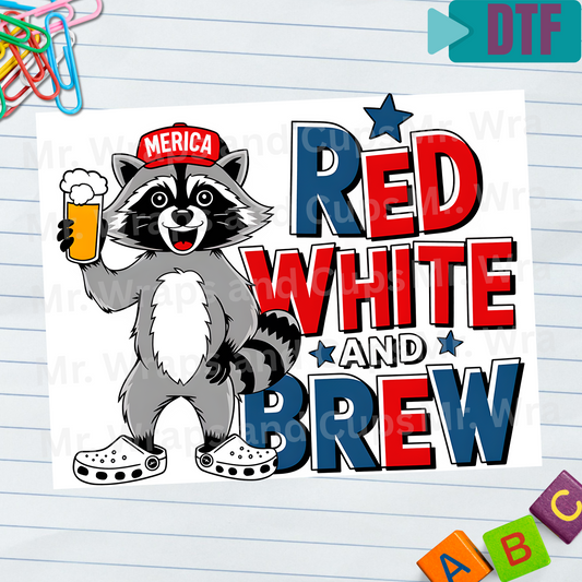 P 027 DTF Red White and Brew