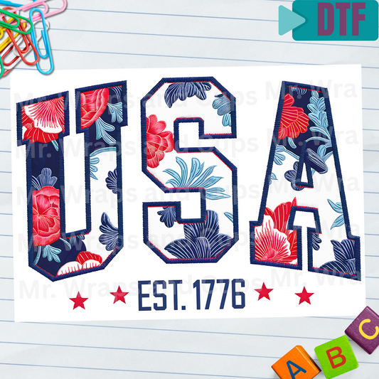 P 008 DTF USA Est. 1776