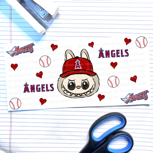 P 608 Labubu Anaheim Angels Baseball 16oz Wrap (Exclusive)