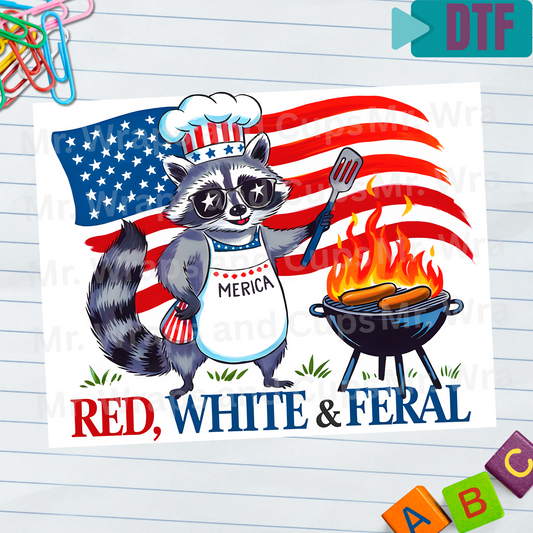 P 028 DTF Red White and Farel BBQ