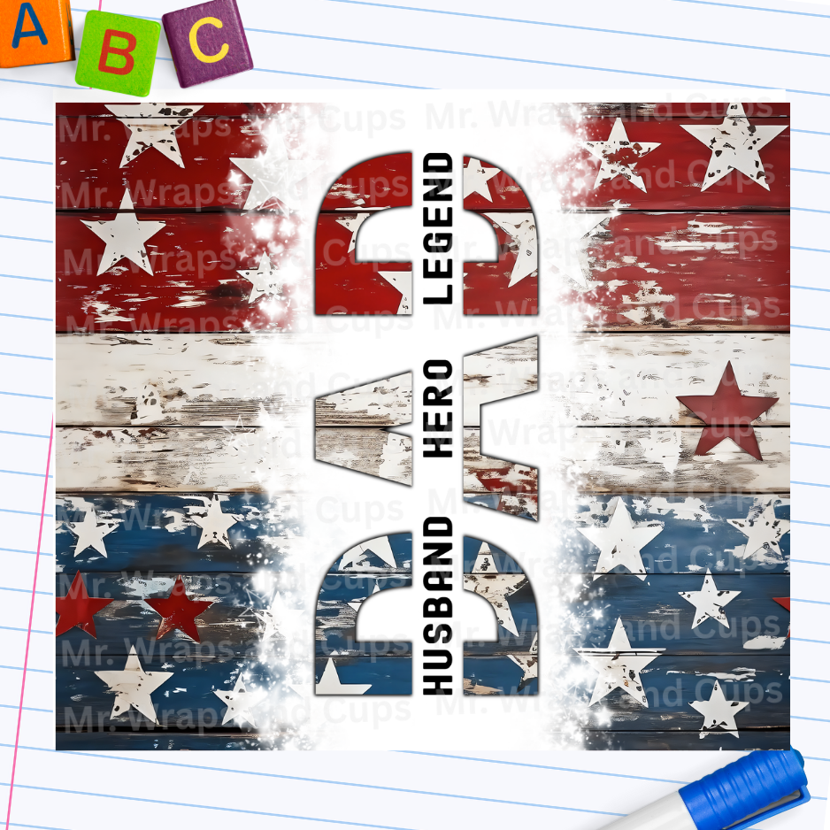 P 042 American Dad 20oz Wrap