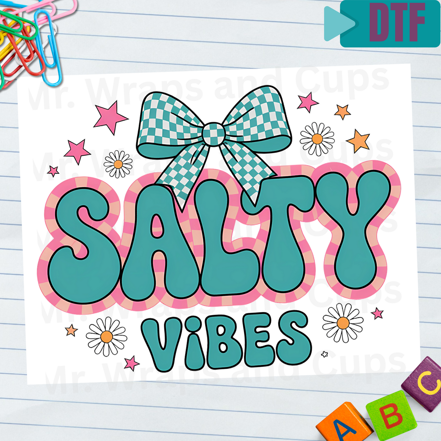 P 063 DTF Salty Vibes Retro