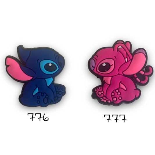 Stitch and Angel Silicone Charm