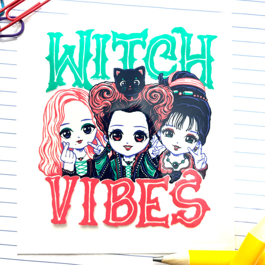 421-A Witch Vibes Halloween Decal