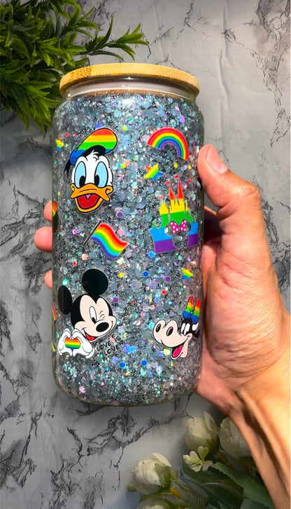 Pride Mouse Snow Globe Cup (RTS)