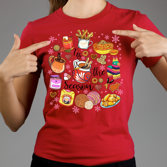 RTS Tis The Season Christmas Food Shirt