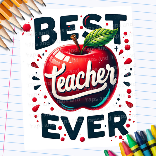 P 001 Decal Best Teacher Ever