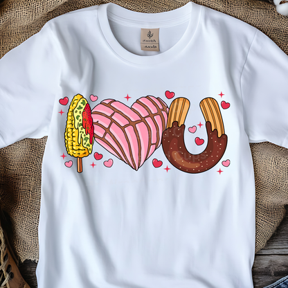 RTS- I Love Churros and Conchas Valentine's Shirt