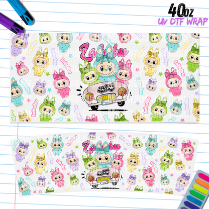 P 001 Labubu Car 40oz UV DTF Wrap