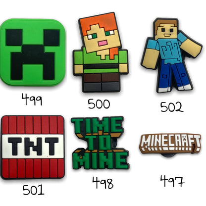 Mine Craft Silicone Charms