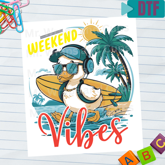 P 043 DTF Weekend Vibes Summer Duck