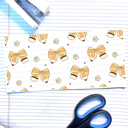 P 623 Pencils and Bows 16oz Wrap (Exclusive)