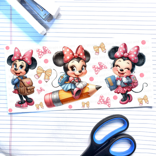 P 628 Girl Mouse School 16oz Wrap (Exclusive)