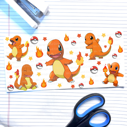 P 640 Charmander Pocket Monsters 16oz Wrap (Exclusive)