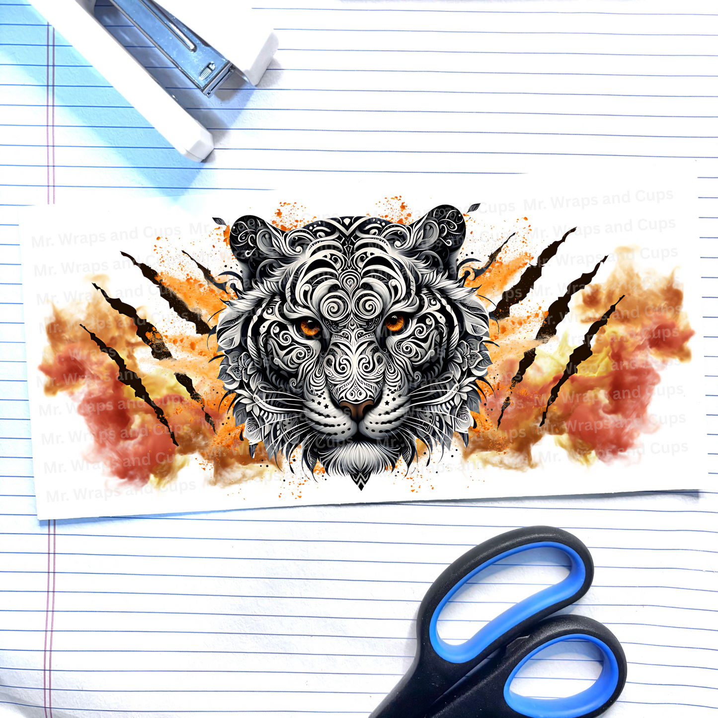 P 659 Powerful Tiger 16oz Wrap