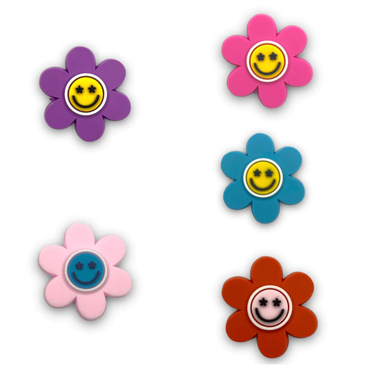 Happy Flower Silicon Charm