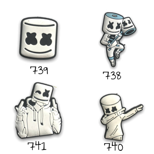 Marshmallow Silicone Charm