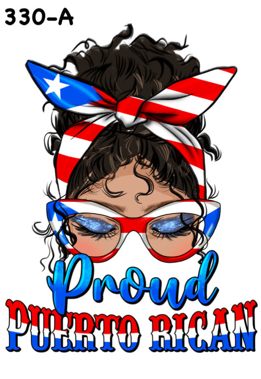 330-A Proud Puerto Rican UV DTF Decal