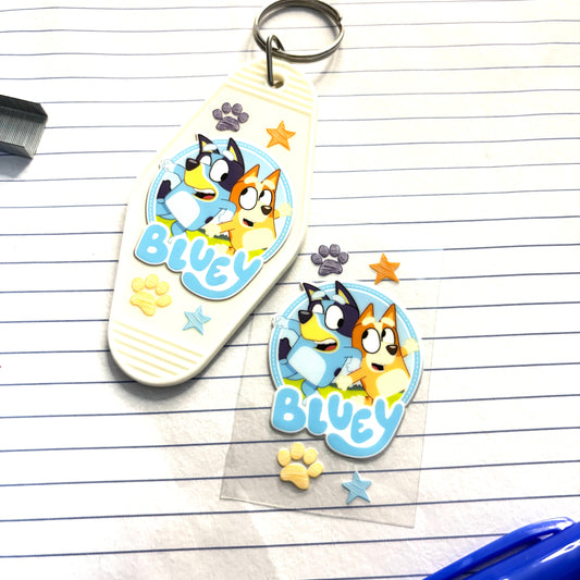 046 Bluey Motel Keychain Decal (Exclusive)