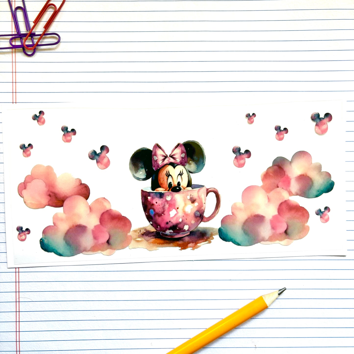 289 Baby Mouse Teacup UV DTF Wrap