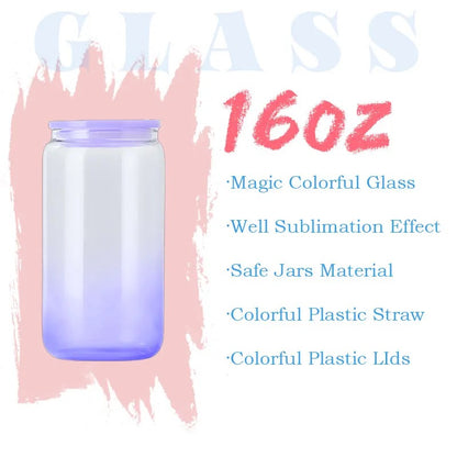 16oz Jelly Glass Ombre