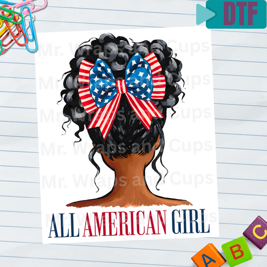 P 015 DTF All American Girl