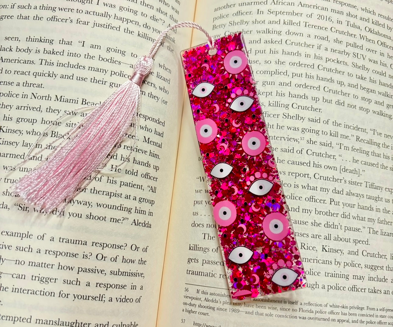 Pink Evil Eye Bookmark (RTS)