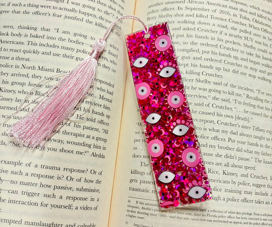 Pink Evil Eye Bookmark (RTS)