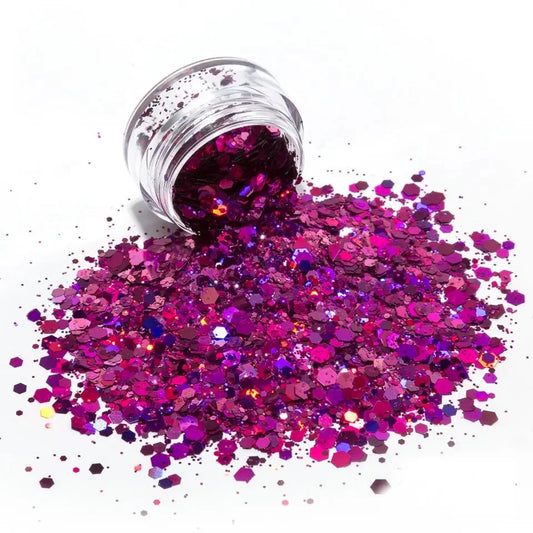 Eggplant Chunky Holographic Mix Glitter