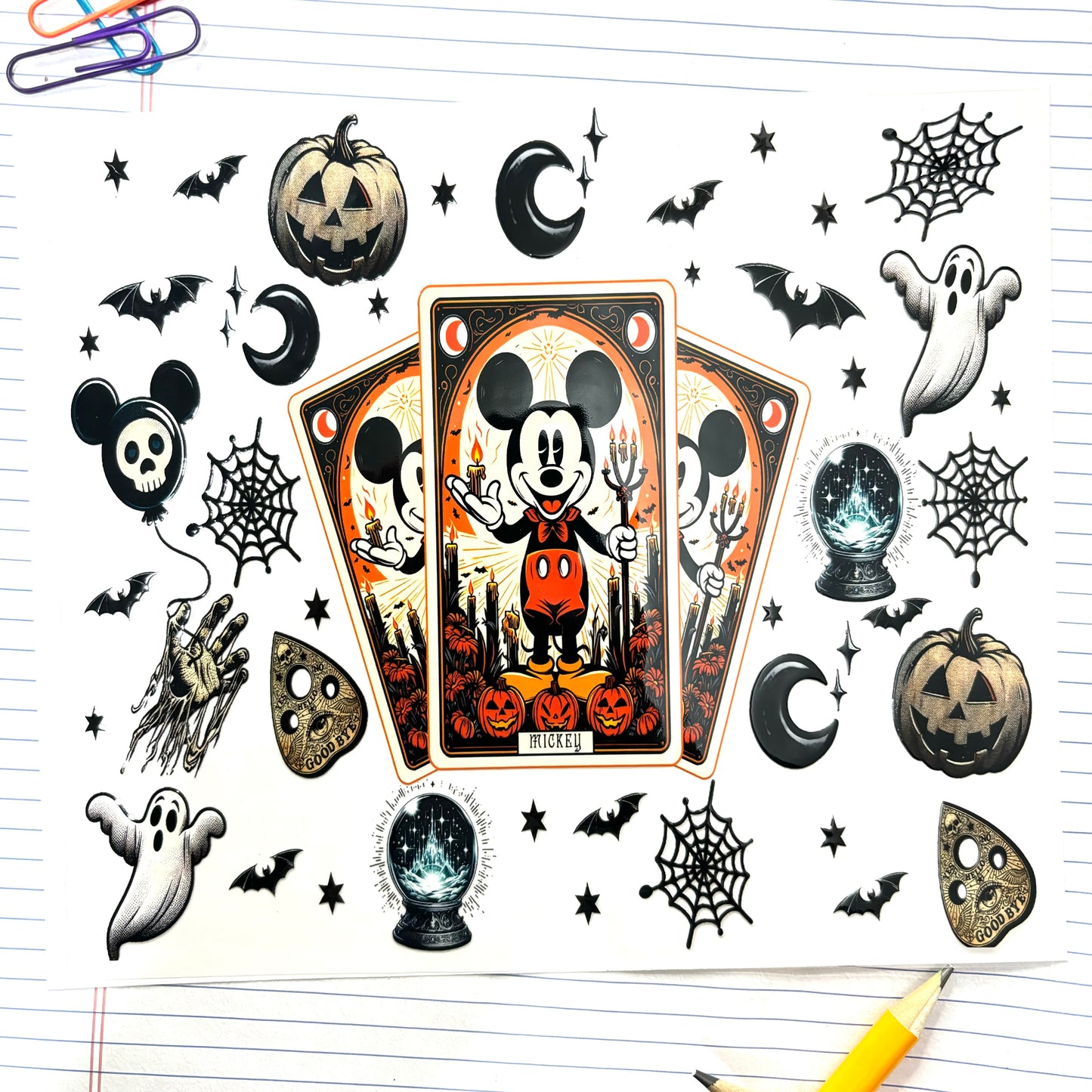 P - Mouse Cards Halloween 20oz Wrap